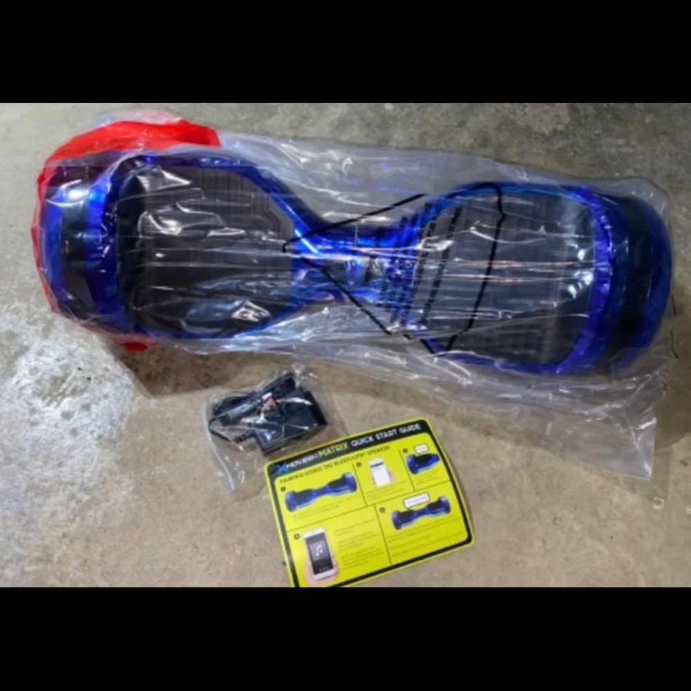 BRAND NEW HOVERBOARD MATRIX BLUE COLOR BLUETOOTH SPEAKER LED LIGHTS